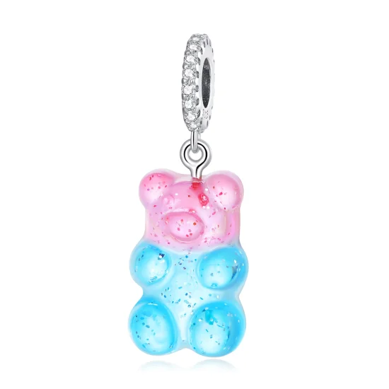 (Bild für) Baumelnder Bonbonbär im Pandora-Stil - SCC2221