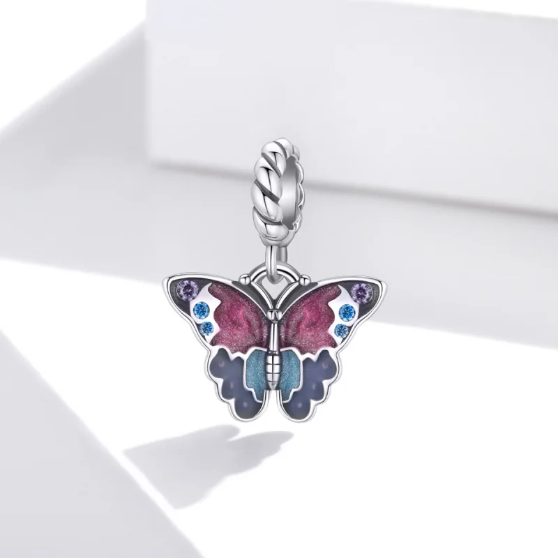 (Bild für) Baumelnder Traumschmetterling im Pandora-Stil - SCC1904 - Ansicht 2
