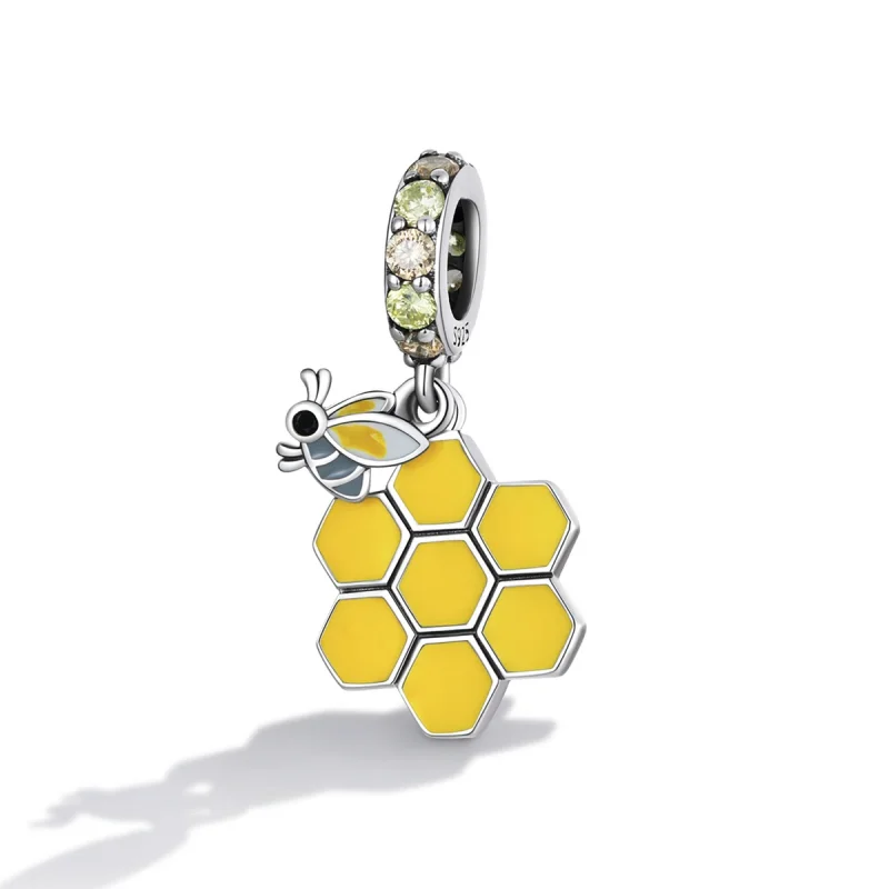 (Bild für) Bienen- und Bienenstock-Anhänger im Pandora-Stil - SCC2186 - Ansicht 2
