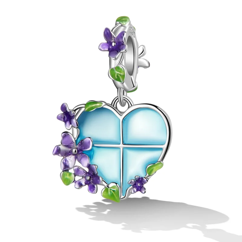 (Bild für) Blumen-Fenster-Anhänger im Pandora-Stil - SCC2323 - Ansicht 2