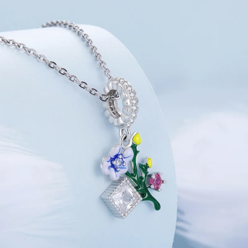 (Bild für) Blumen im Pandora-Stil baumeln - BSC645 - Ansicht 2
