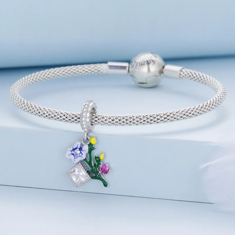 (Bild für) Blumen im Pandora-Stil baumeln - BSC645 - Ansicht 3
