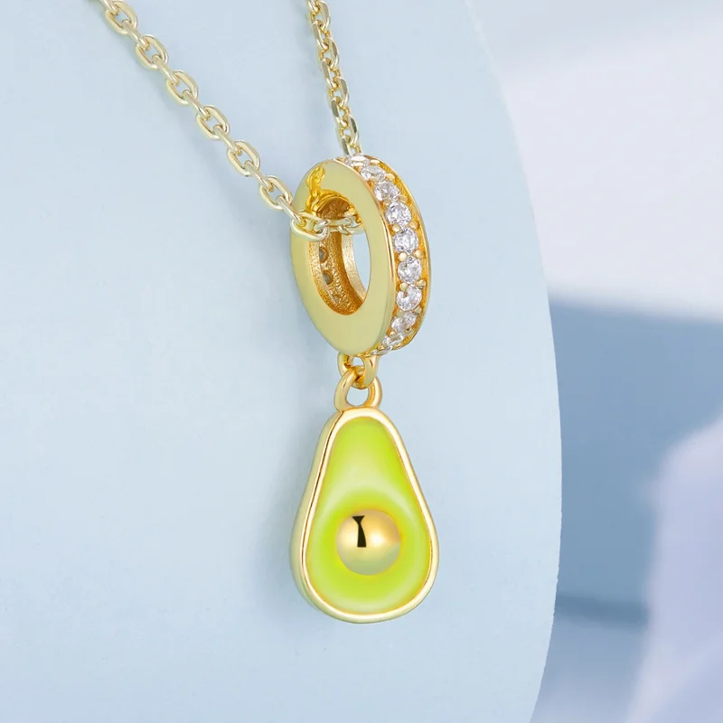 (Bild für) Cremiger Avocado-Anhänger im Pandora-Stil - BSC679 - Ansicht 2