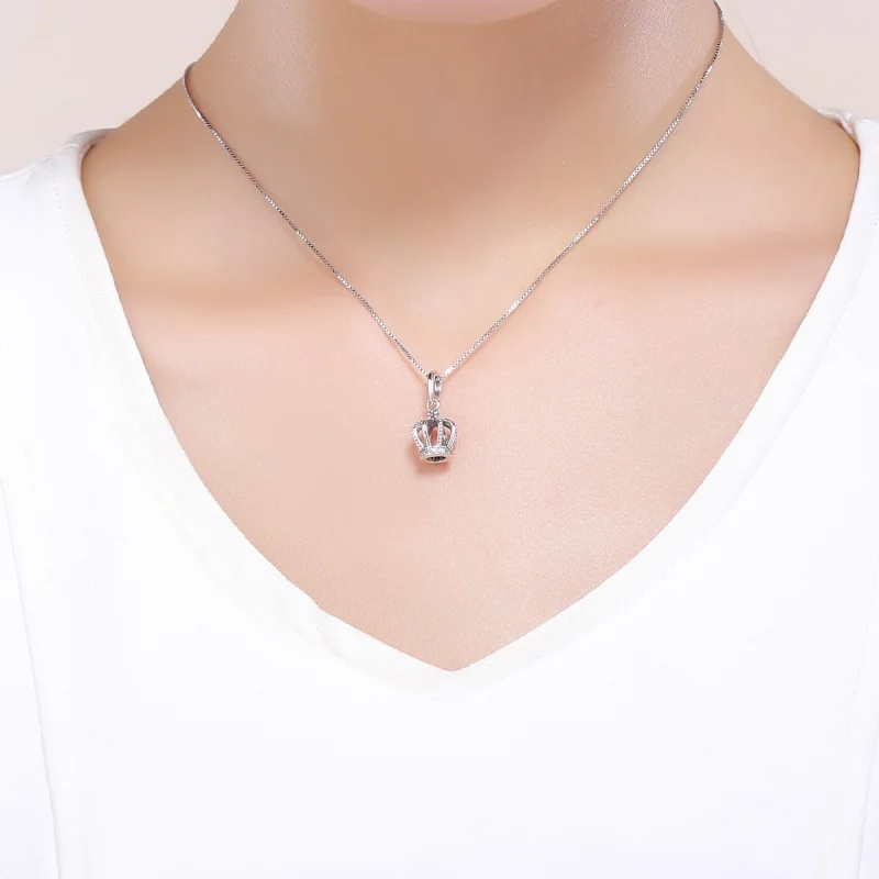 (Bild für) Eleganter Kronen-Anhänger im Pandora-Stil aus Silber - SCC781 - Ansicht 5