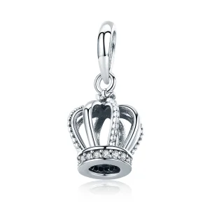 (Bild für) Eleganter Kronen-Anhänger im Pandora-Stil aus Silber - SCC781