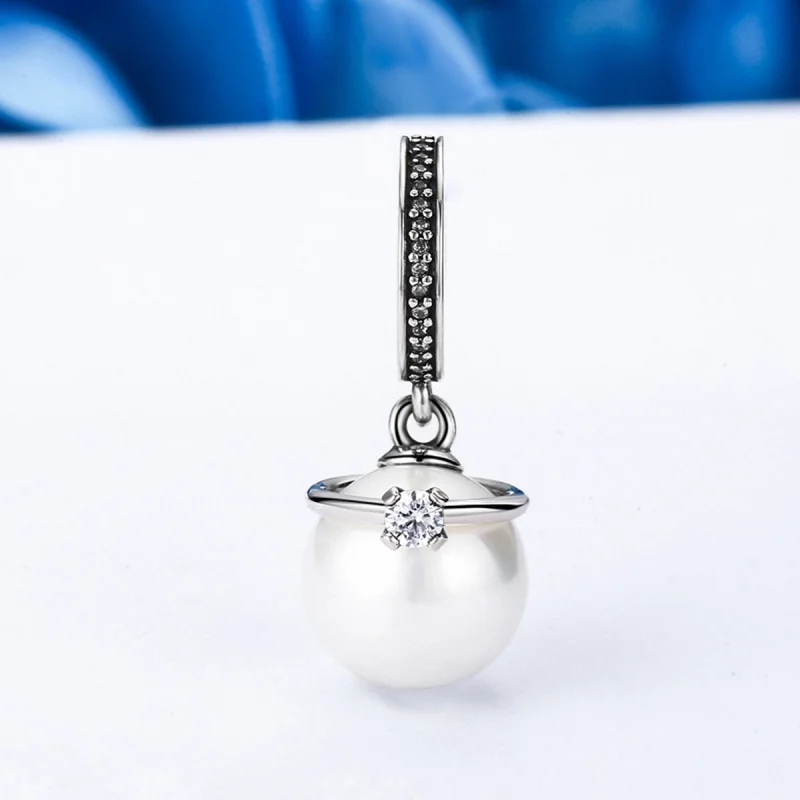 (Bild für) Eleganter Perlenanhänger im Pandora-Stil aus Silber - SCC137 - Ansicht 3