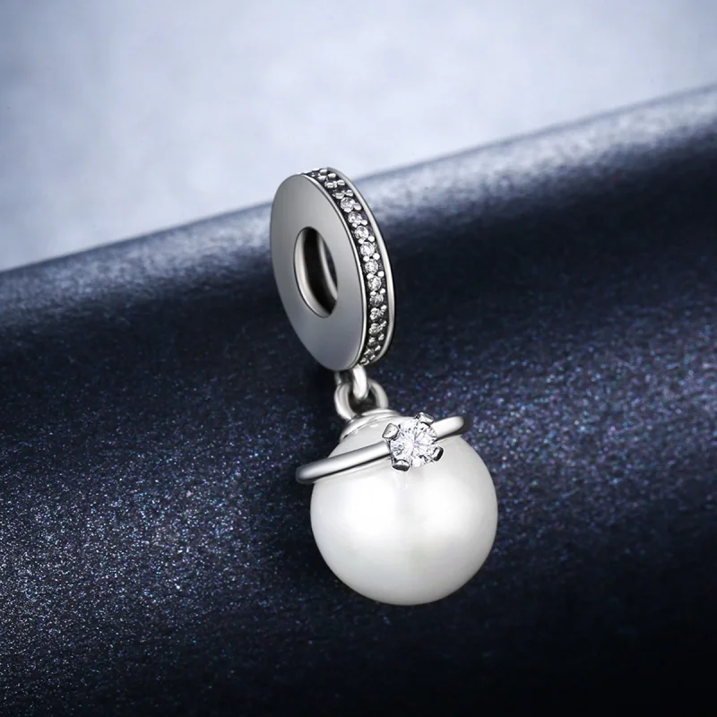 (Bild für) Eleganter Perlenanhänger im Pandora-Stil aus Silber - SCC137 - Ansicht 6