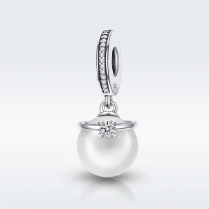 (Bild für) Eleganter Perlenanhänger im Pandora-Stil aus Silber - SCC137