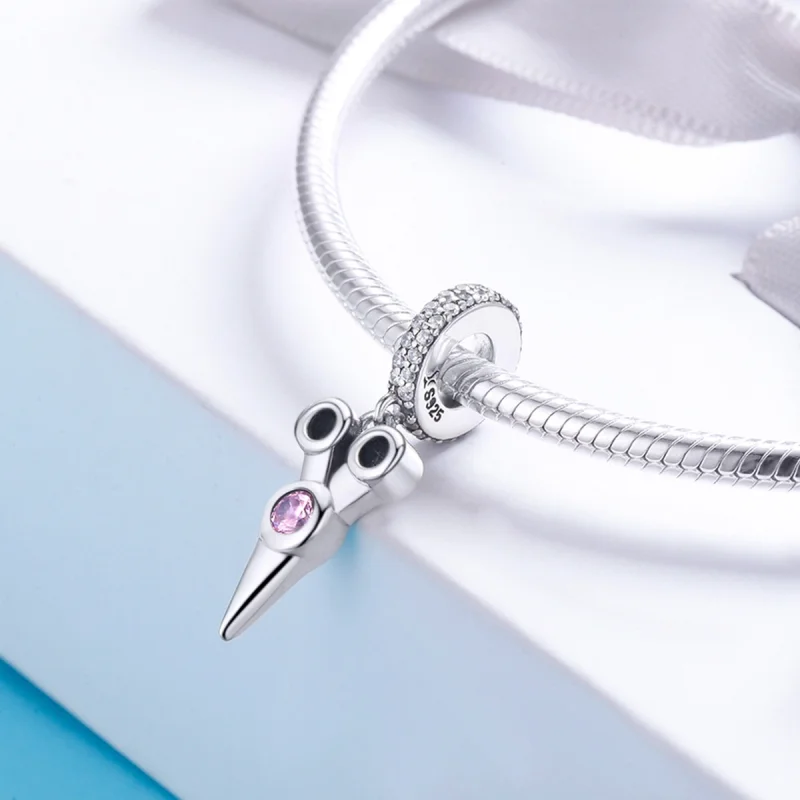 (Bild für) Kleine silberne Friseurschere im Pandora-Stil zum Aufhängen - SCC656 - Ansicht 4