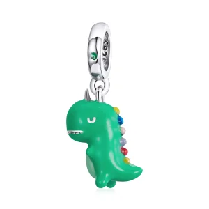 (Bild für) Lustiger kleiner Dinosaurier-Anhänger im Pandora-Stil - BSC460