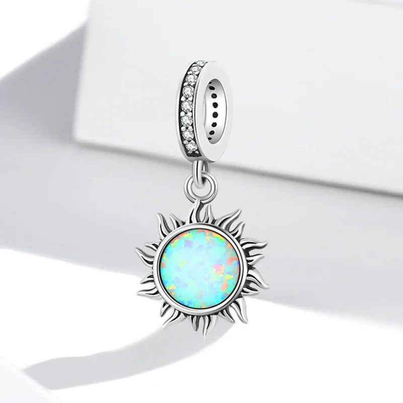 (Bild für) Opal-Anhänger „Kleine Sonne“ im Pandora-Stil - SCC2005 - Ansicht 2