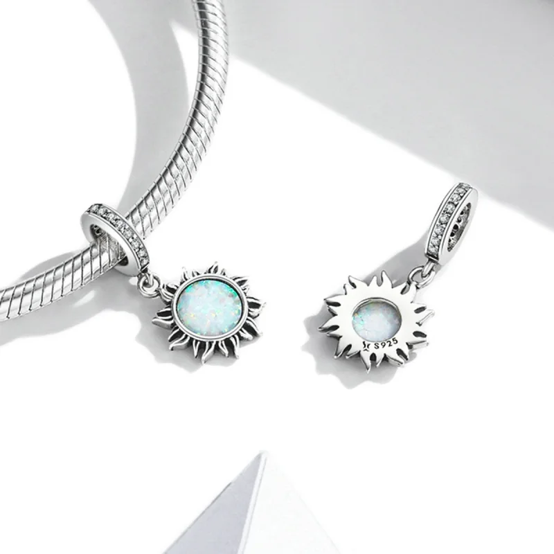 (Bild für) Opal-Anhänger „Kleine Sonne“ im Pandora-Stil - SCC2005 - Ansicht 4