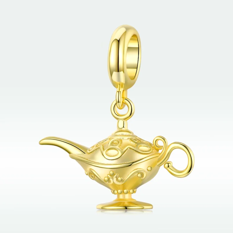 (Bild für) 18-karätig vergoldeter Magic Lamp-Anhänger im Pandora-Stil - SCC1819 - Ansicht 5