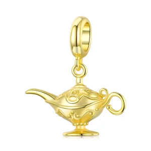 (Bild für) 18-karätig vergoldeter Magic Lamp-Anhänger im Pandora-Stil - SCC1819