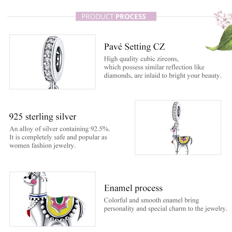 (Bild für) Pandora Alpaka Charm - SCC1737 - Ansicht 8