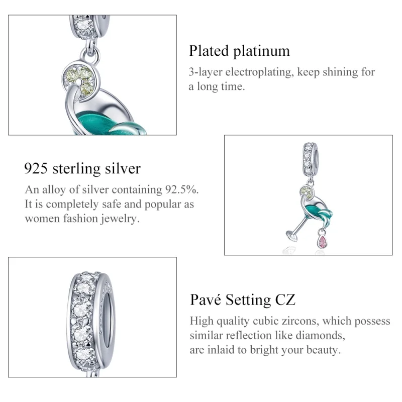(Bild für) Pandora Charm Cocktail Glass - BSC262 - Ansicht 7