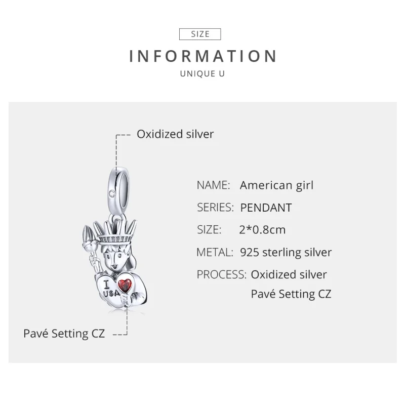 (Bild für) Pandora Charm Usa - SCC1883 - Ansicht 7