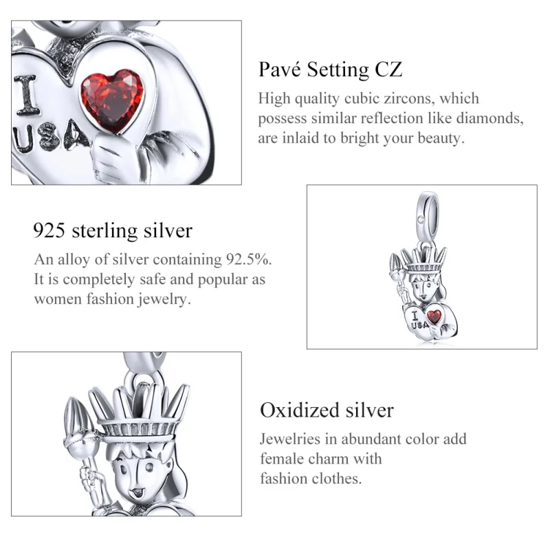 (Bild für) Pandora Charm Usa - SCC1883 - Ansicht 8