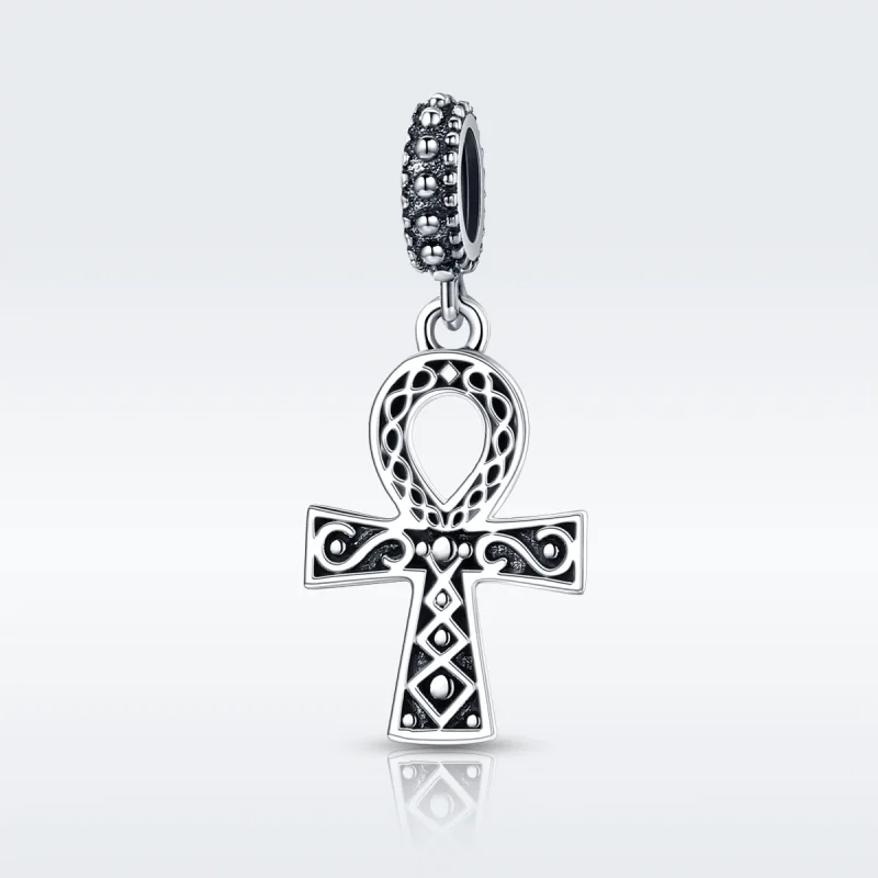 (Bild für) Pandora-Stil Silber Das Kreuz der Kraft des Retro-Glaubens baumeln - SCC185 - Ansicht 2