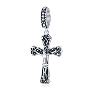 (Bild für) Pandora-Stil Silber Das Kreuz von Jesus baumeln - SCC1407