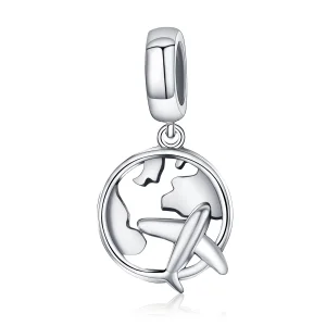 (Bild für) Pandora-Stil, Silber, ein Traum vom Reisen, baumelnd - SCC242