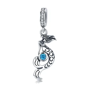 (Bild für) Pandora-Stil-Silberanhänger „The Thought of Mermaids“. - SCC824