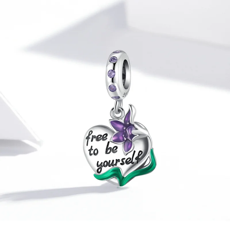 (Bild für) Pandora Style Feminine Power-Love Purple Iris Baumeln - SCC2143 - Ansicht 2
