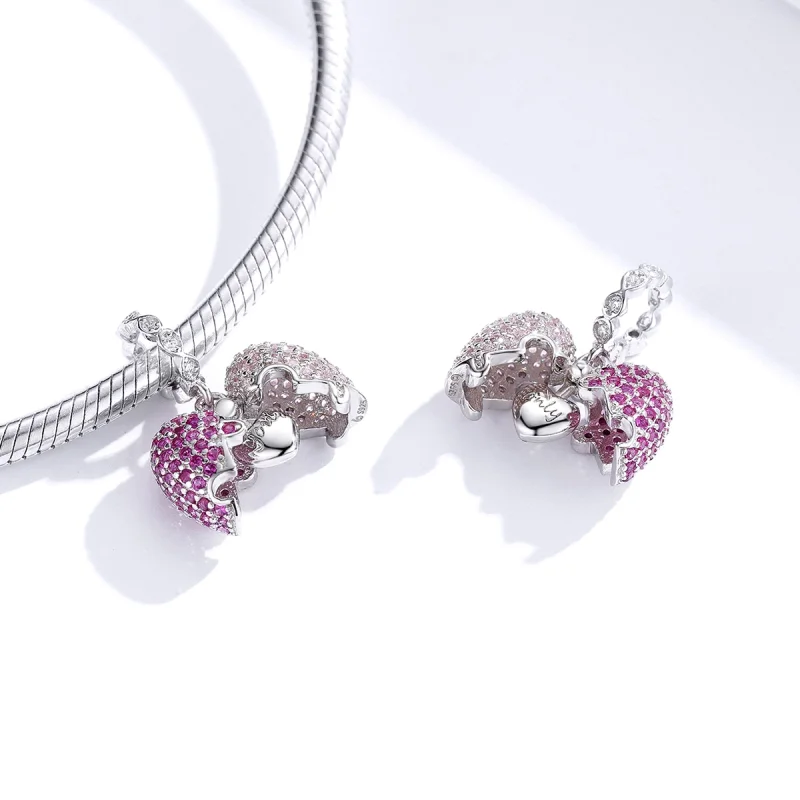 (Bild für) Pandora Style Silber Only You Dangle - BSC282 - Ansicht 2