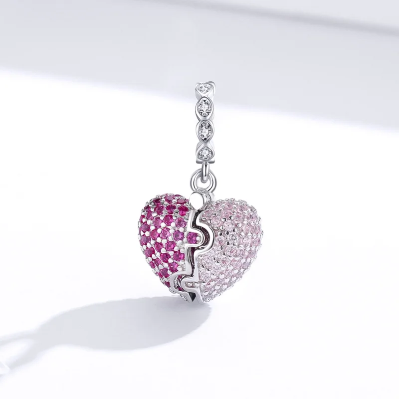 (Bild für) Pandora Style Silber Only You Dangle - BSC282 - Ansicht 3
