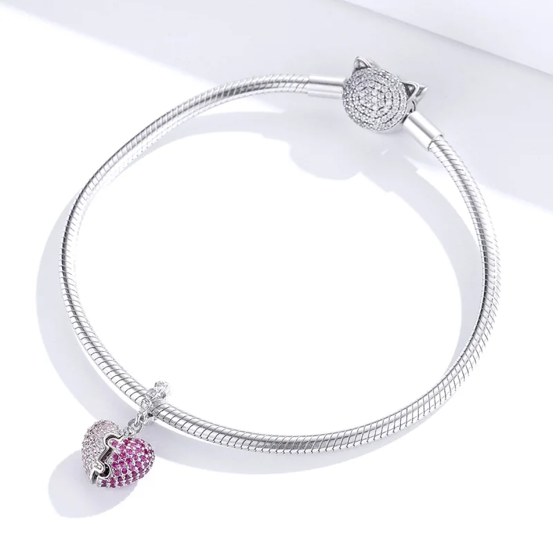 (Bild für) Pandora Style Silber Only You Dangle - BSC282 - Ansicht 4