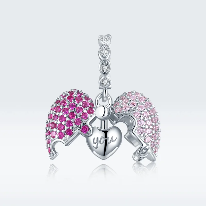 (Bild für) Pandora Style Silber Only You Dangle - BSC282 - Ansicht 5
