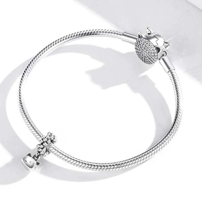 (Bild für) Pandora Style Silver Swing The Kitten Dangle - SCC1871 - Ansicht 4