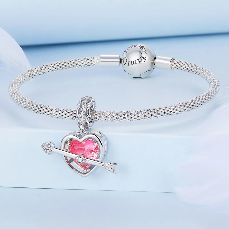 (Bild für) Piercing-Herz-Anhänger im Pandora-Stil - BSC680 - Ansicht 3