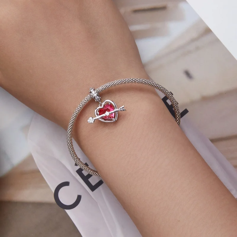(Bild für) Piercing-Herz-Anhänger im Pandora-Stil - BSC680 - Ansicht 5