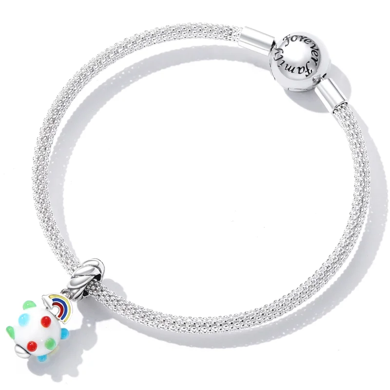 (Bild für) Regenbogen-Glas-Anhänger im Pandora-Stil - SCC2225 - Ansicht 5