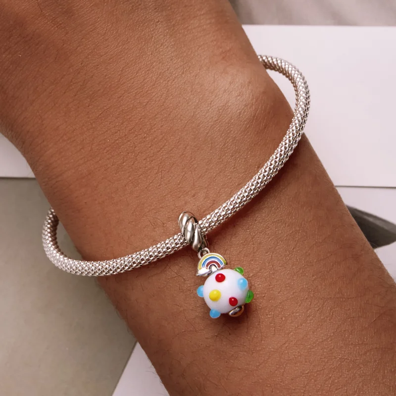 (Bild für) Regenbogen-Glas-Anhänger im Pandora-Stil - SCC2225 - Ansicht 6