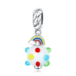 (Bild für) Regenbogen-Glas-Anhänger im Pandora-Stil - SCC2225