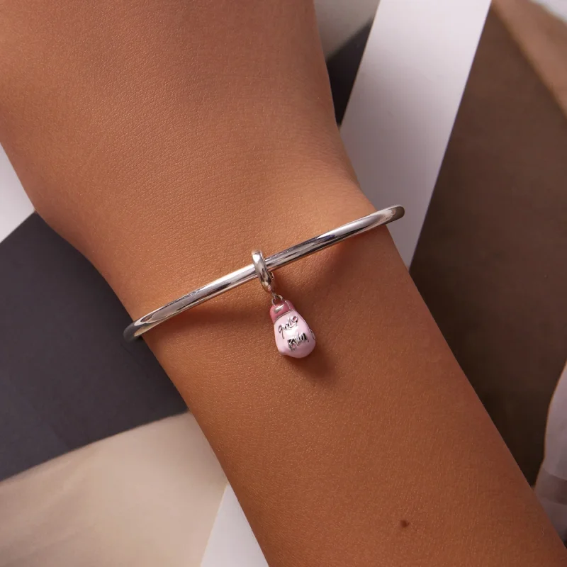 (Bild für) Rosa Boxhandschuhe im Pandora-Stil baumeln - SCC2148 - Ansicht 5