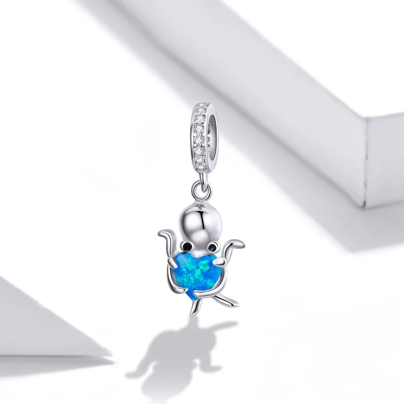 (Bild für) Schöner Oktopus-Anhänger im Pandora-Stil aus Silber - SCC1831 - Ansicht 2
