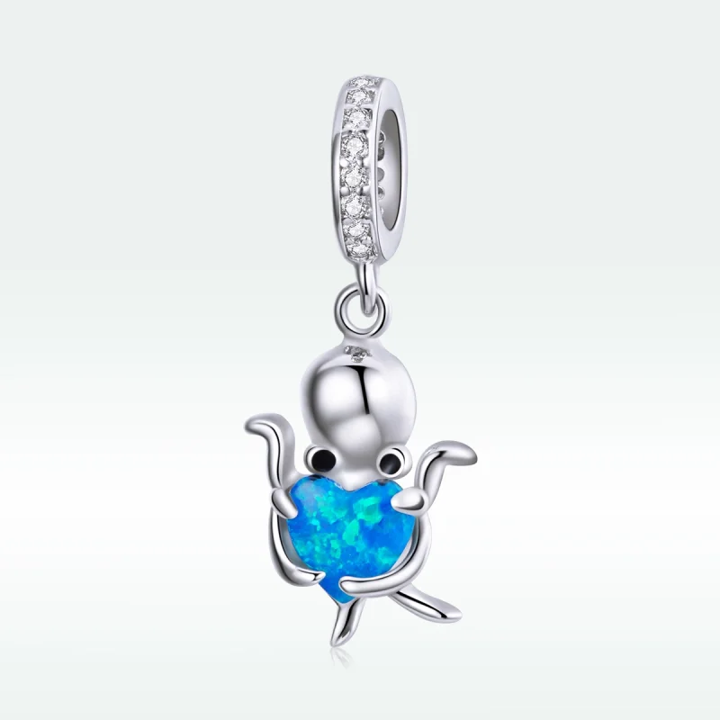 (Bild für) Schöner Oktopus-Anhänger im Pandora-Stil aus Silber - SCC1831 - Ansicht 5