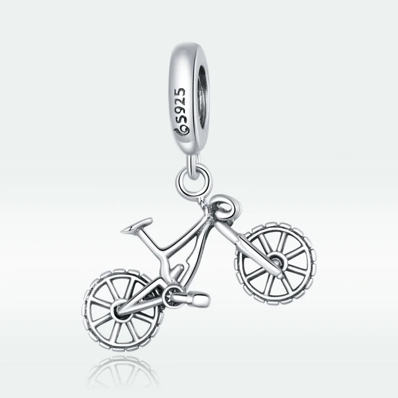 (Bild für) Silberner Fahrrad-Anhänger im Pandora-Stil - BSC384 - Ansicht 5