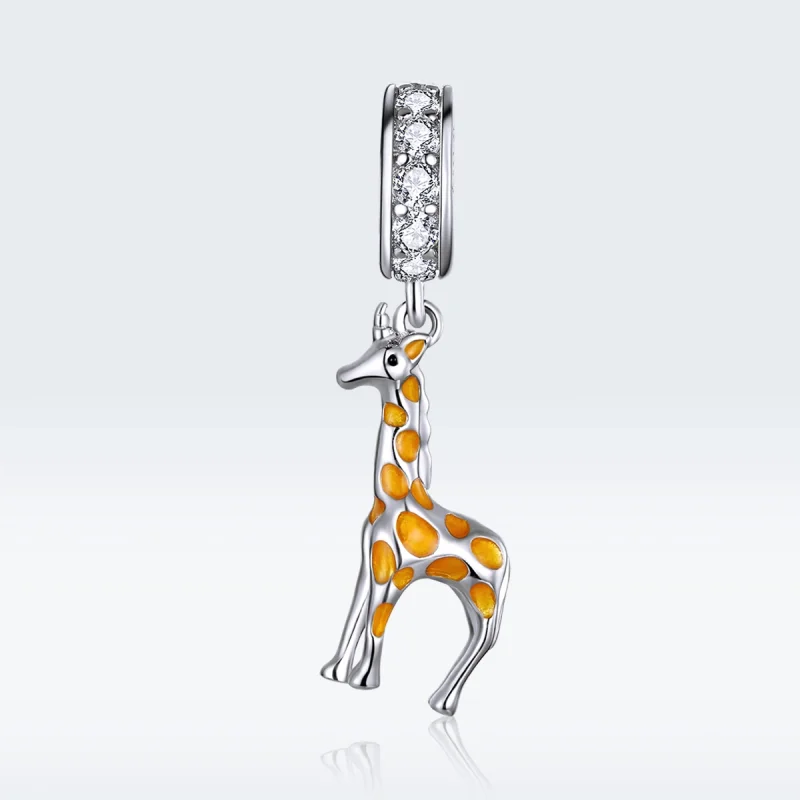 (Bild für) Silberner Giraffen-Anhänger im Pandora-Stil - BSC258 - Ansicht 5