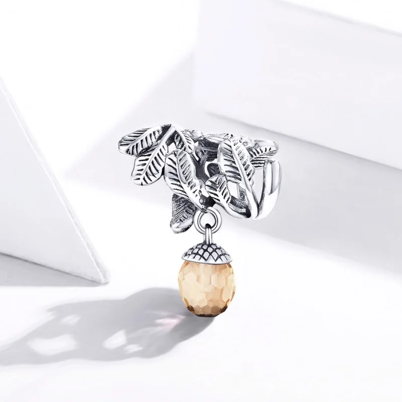 (Bild für) Silberner Lucky Pine Cone-Anhänger im Pandora-Stil - BSC336 - Ansicht 2