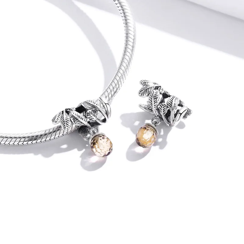 (Bild für) Silberner Lucky Pine Cone-Anhänger im Pandora-Stil - BSC336 - Ansicht 4
