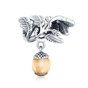 (Bild für) Silberner Lucky Pine Cone-Anhänger im Pandora-Stil - BSC336