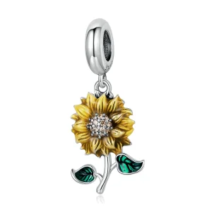 (Bild für) Sonnenblumen-Anhänger im Pandora-Stil - SCC2079