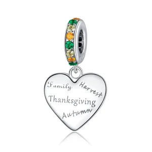 (Bild für) Thanksgiving-Liebesanhänger im Pandora-Stil - BSC344