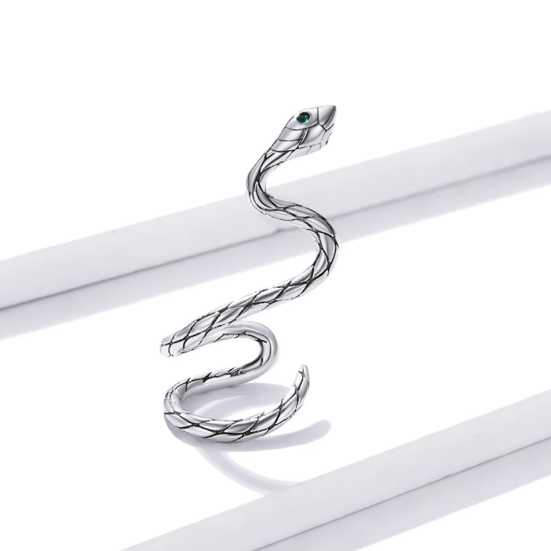 (Bild für) Mystic Snake Ohrclip im Pandora-Stil - BSE510 - Ansicht 2