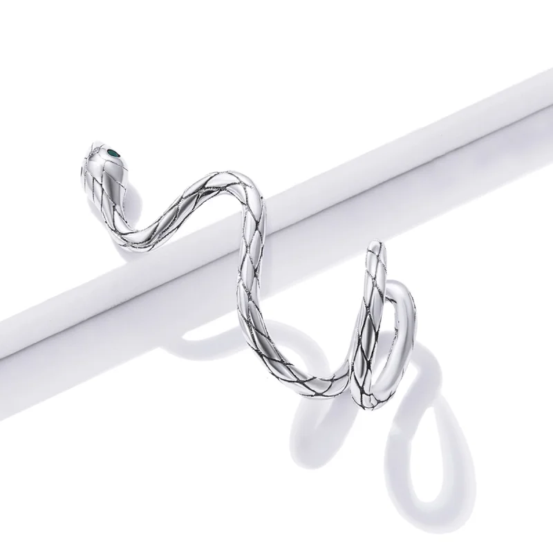 (Bild für) Mystic Snake Ohrclip im Pandora-Stil - BSE510 - Ansicht 3