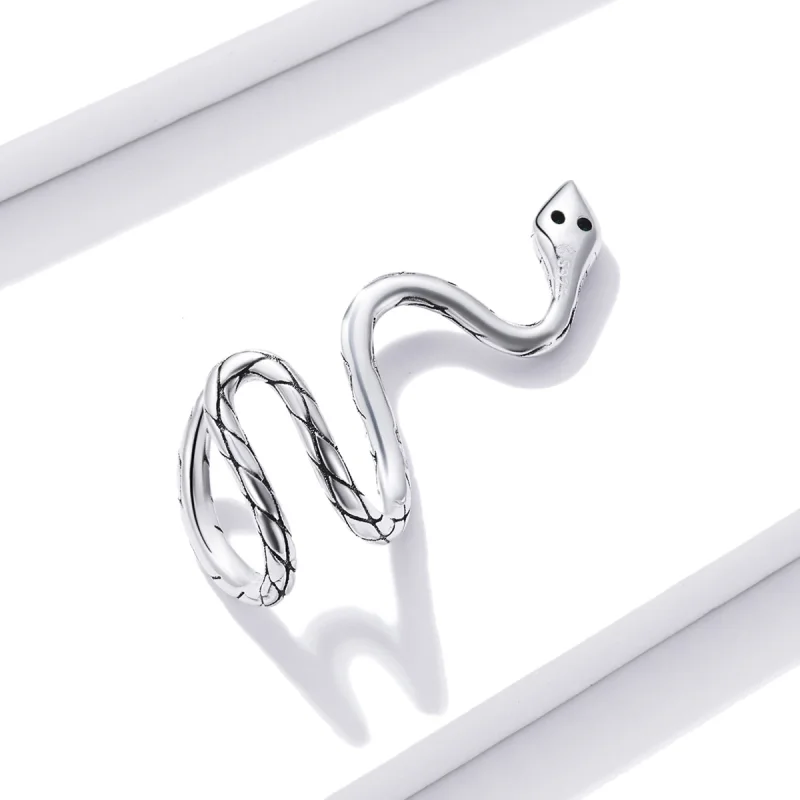(Bild für) Mystic Snake Ohrclip im Pandora-Stil - BSE510 - Ansicht 4